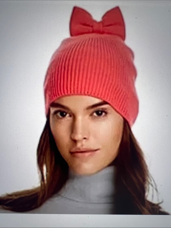 kate spade Accessories - 🔥What's Hot!!🔥 Adorable Kate Spade Hats off Pink Bow Beanie! So cute!😻
